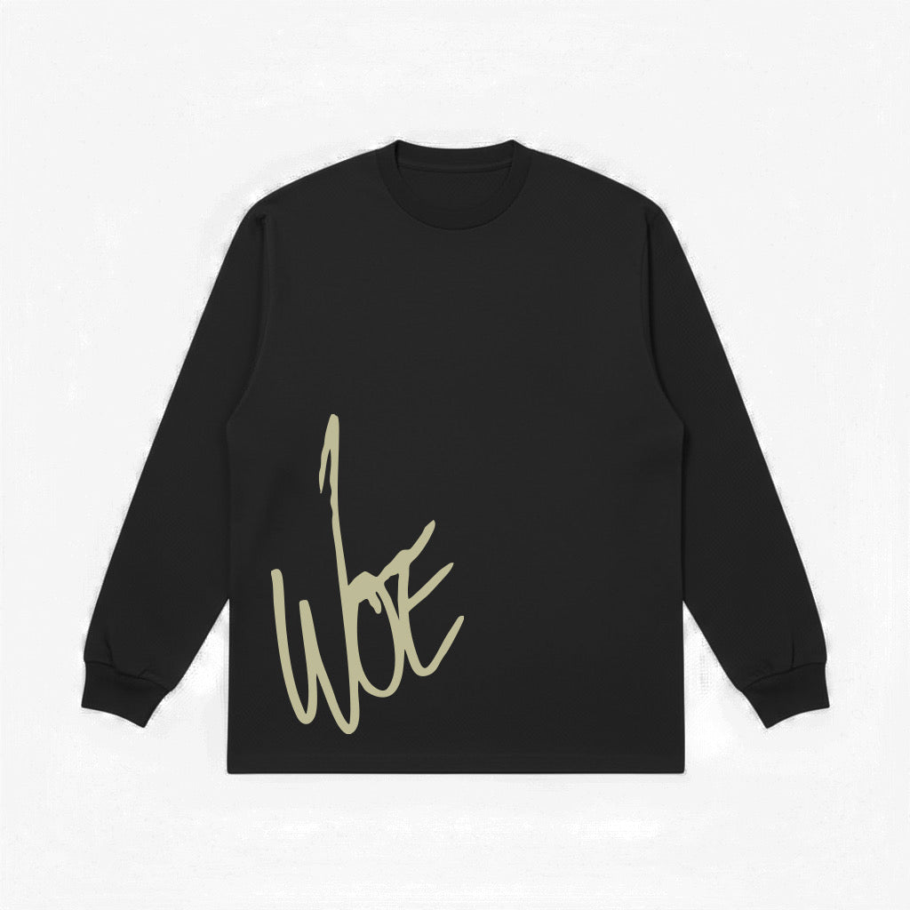 WOE crewneck sweater